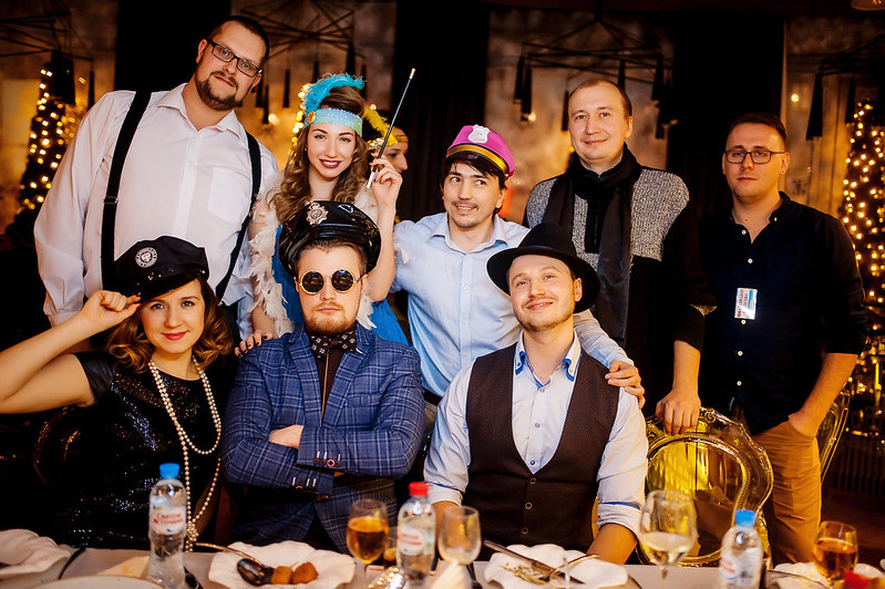 Команда компании празднует Новый год в ресторане Limassol (Cyprus)